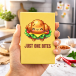 Fridge Magnet Kulkas Rectangle Quetos "Just One Bites" size 54 x 78 cm